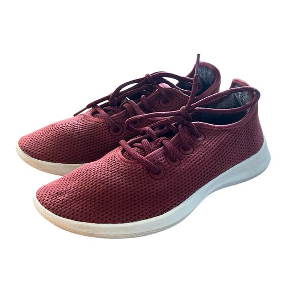 Allbirds Women’s Tree Runners Burgundy Red Sneakers Size 9 US / 39 EU - Picture 1 of 8